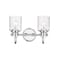 Z-Lite Kinsley 2 Light Vanity, Chrome And Clear Seeded 340-2V-CH - alternate 5